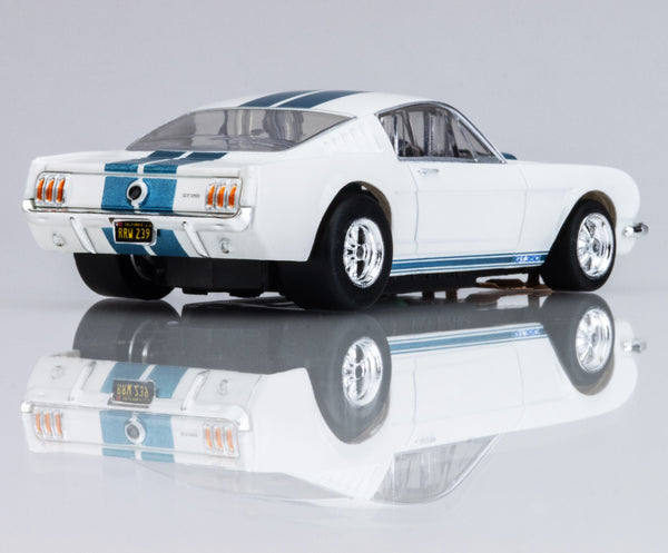 AFX Ford Shelby GT-350 1965 White Blue AFX22068