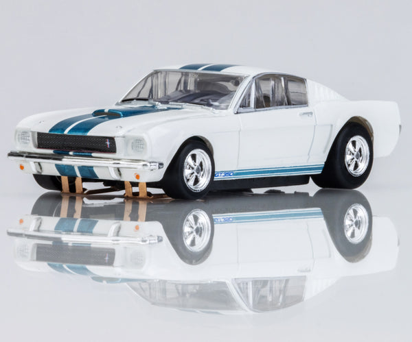 AFX Ford Shelby GT-350 1965 White Blue AFX22068