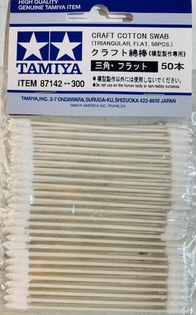 Tamiya Craft Cotton Swabs Triangular Flat 50 Units 87142