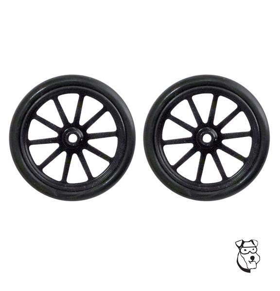 Mid America Dragster 10 Spoke O Ring 0.800 Front Wheels Black MID3140B