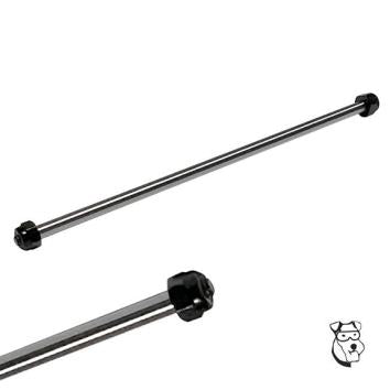 Mid America Threaded Front Axle Long 2.75 with Nuts MID519D