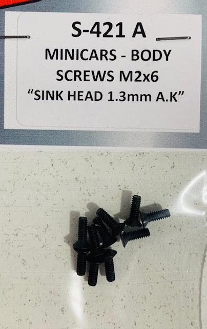 BRM Body Screws for Minicars S-421A