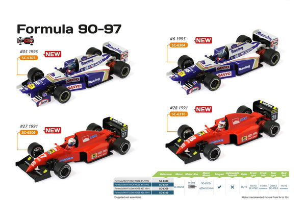 ScaleAuto Formula 90-97 Red 1991 Low Nose No27 SC6309